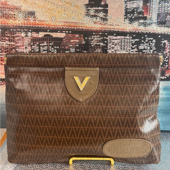 Valentino brown clutch bag - Picture 2 of 14
